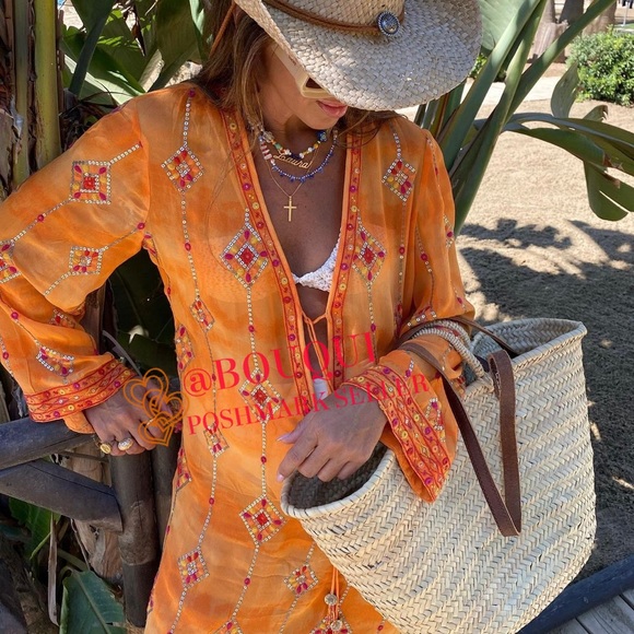 BLOGGERS FAV ZARA LIMITED EDITION ORANGE TUNIC DRESS - Picture 1 of 16